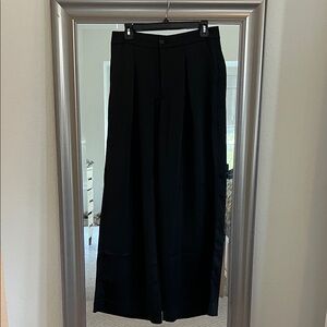 Banana Republic Black Silky Wide-Leg Pants